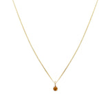 Leah Alexandra citrine november birthstone 14k gold necklace