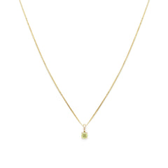 Element Necklace | 14k Gold & Peridot