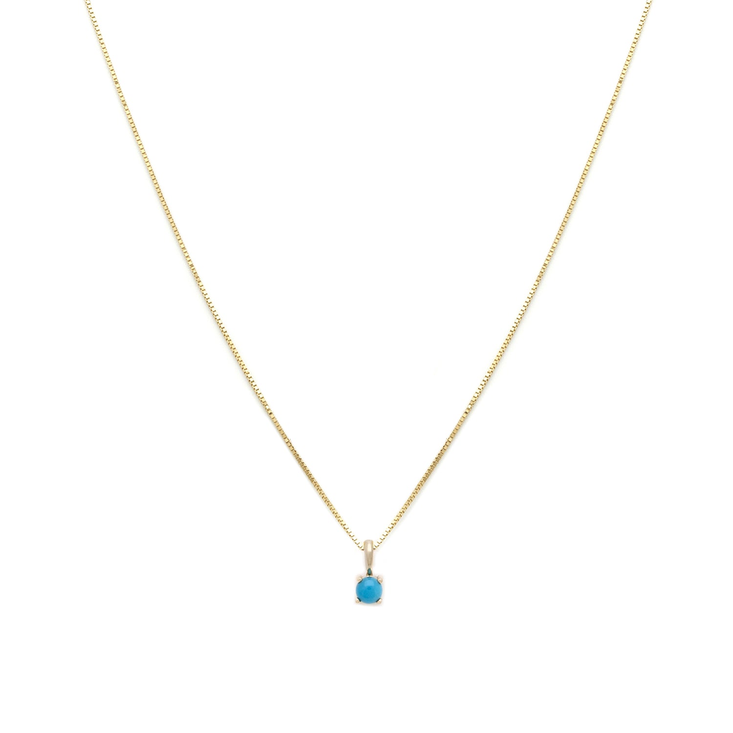 Element Necklace | 14k Gold & Turquoise