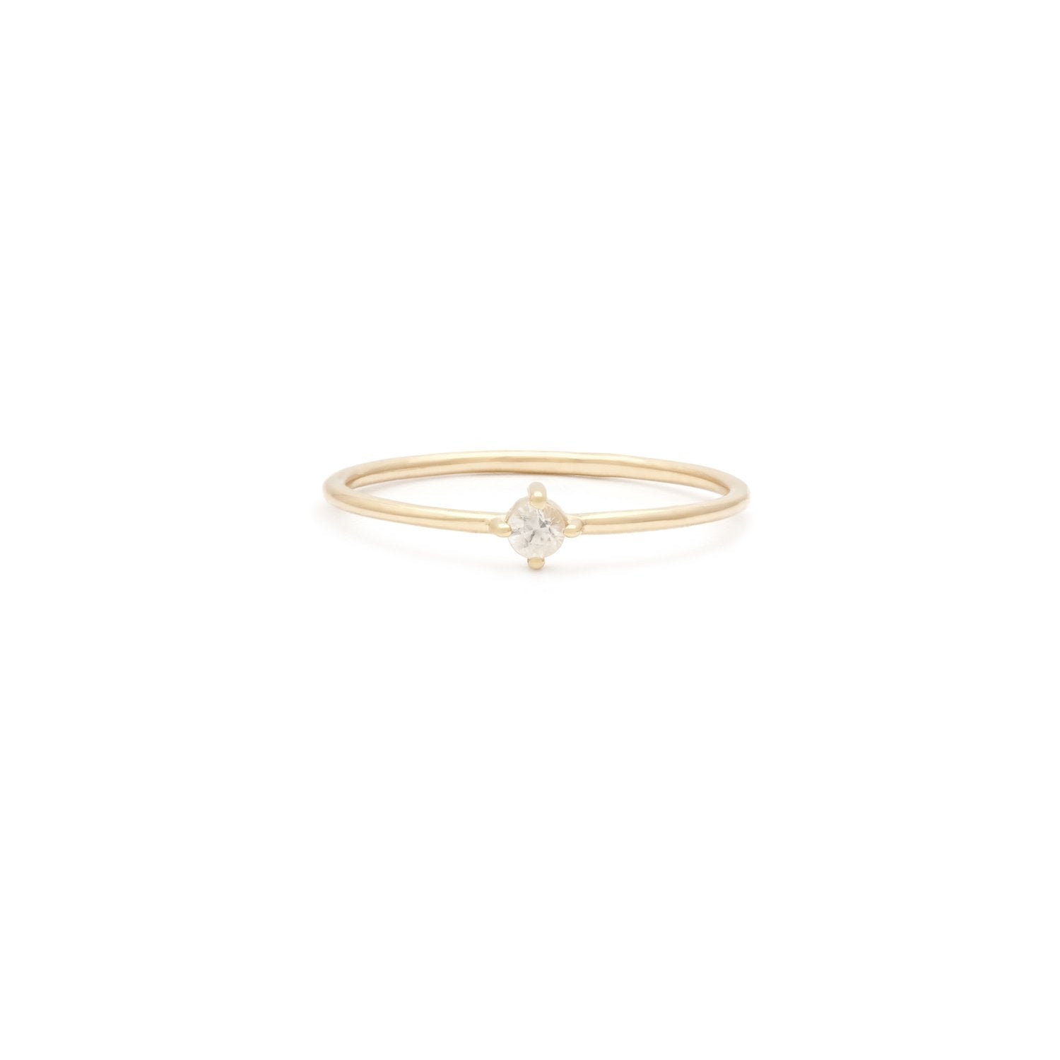 Simple white sapphire engagement rings deals