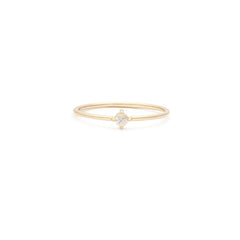 Element Ring | 14k Gold & White Sapphire