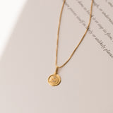 Leah Alexandra parisian jewelry antique inspired love token necklace qu'hier que demain