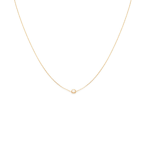 Leah Alexandra delicate layering necklace knot necklace gold filled
