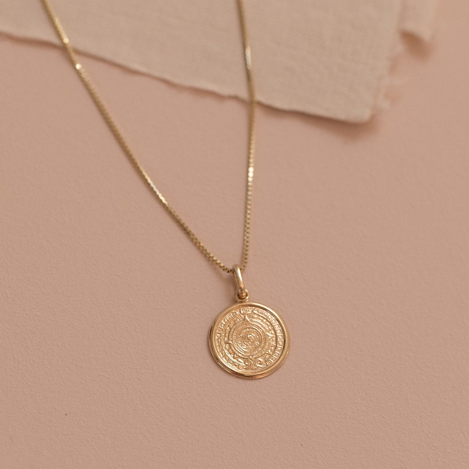 Mayan Pendant | 14k Gold