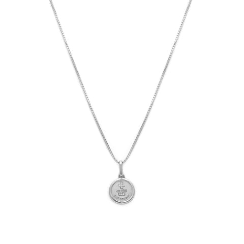 Love Token Necklace Round | Silver