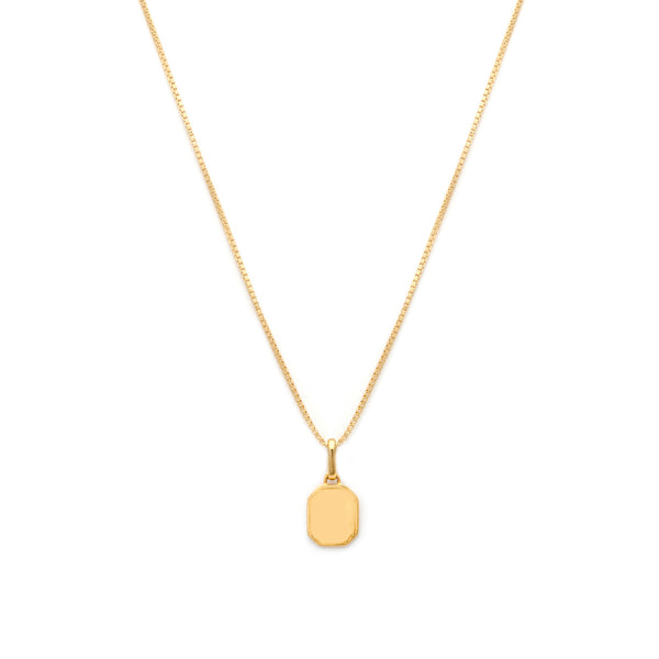 Love Token Necklace Square | Gold
