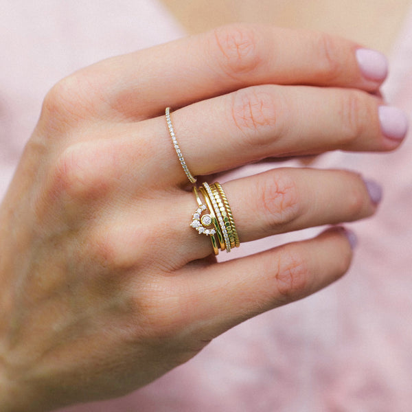 Bead Band Ring | Gold
