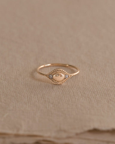 Vestige Ring | 14k Gold & Diamond