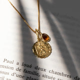 Small Gem Charm | Faceted Amber Tourmaline