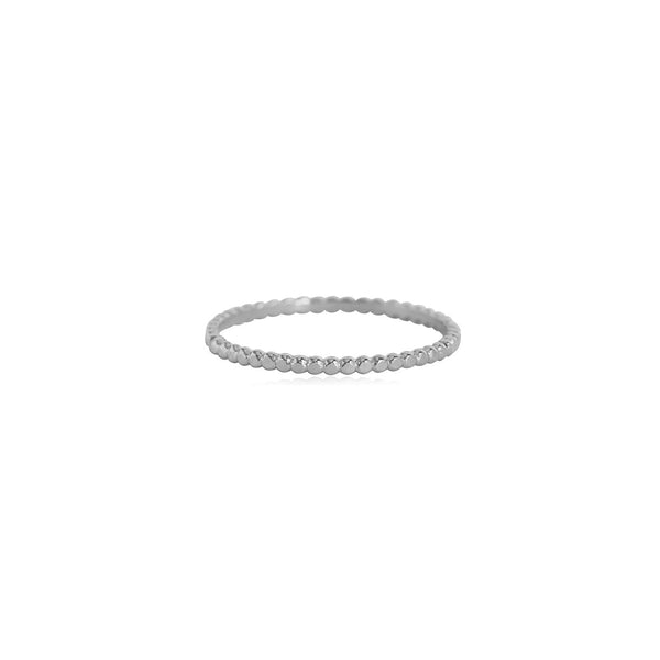 Bead Band Ring | Silver