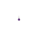 Birthstone Charm | Silver & Amethyst