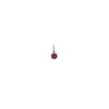 Birthstone Charm | Silver & Garnet