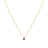 Birthstone Necklace | Gold & Garnet