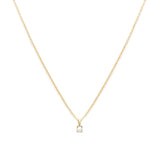 Birthstone Necklace | Gold & Pearl