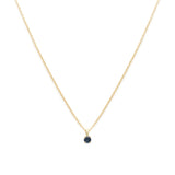 Birthstone Necklace | Gold & Sapphire