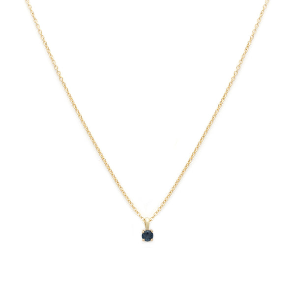 Birthstone Necklace | Gold & Sapphire