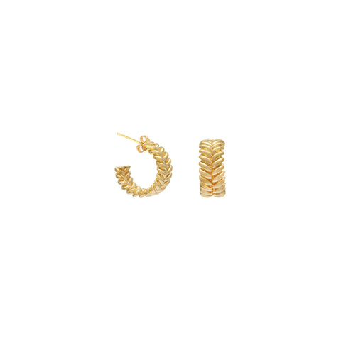 Braided Hoops | Gold