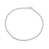 Curb Chain Anklet | Silver
