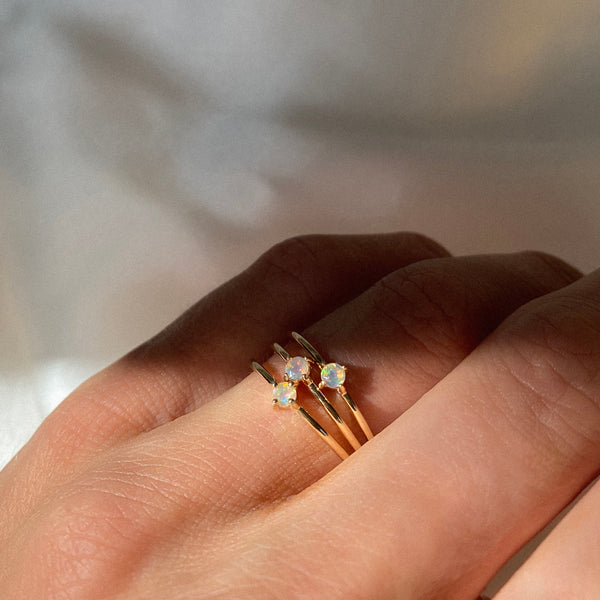 Element Ring | 14k Gold & Opal