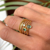 Emerald Slice Ring