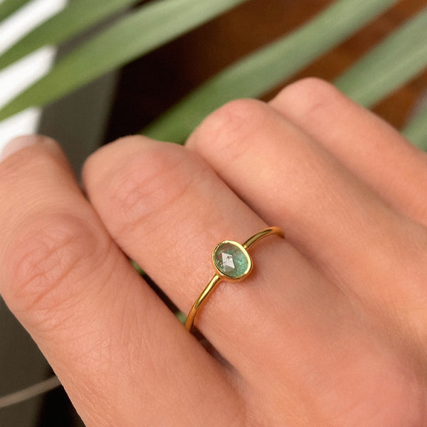 Emerald Slice Ring