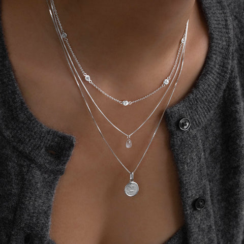 Sofia Slice Necklace | Moonstone