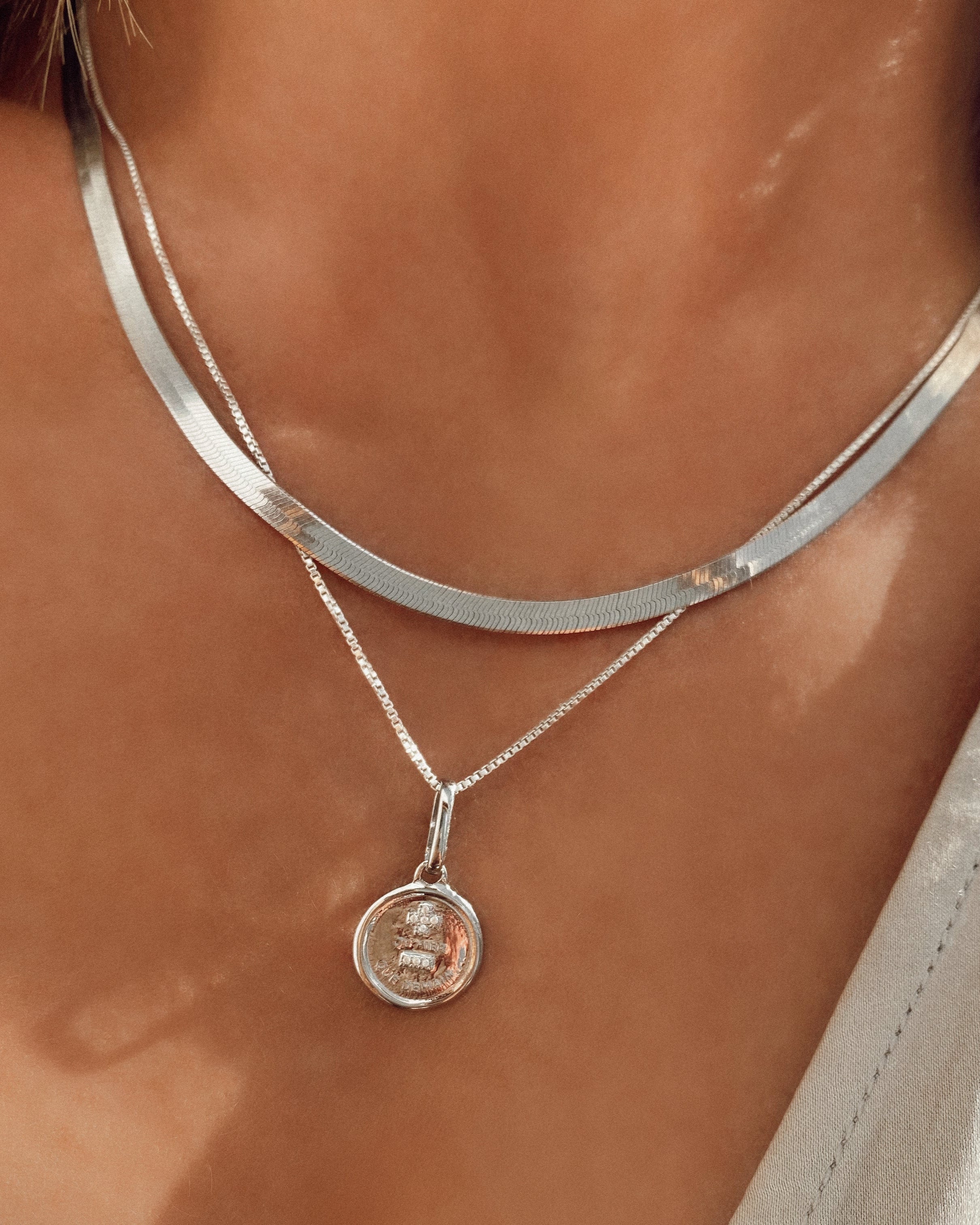 Herringbone Mother Necklace