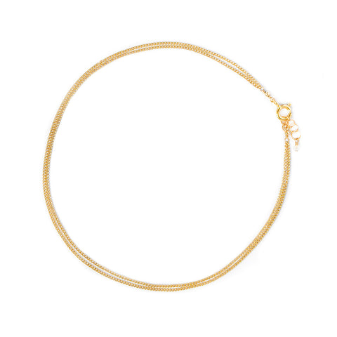 Layered Curb Anklet | Goldfill