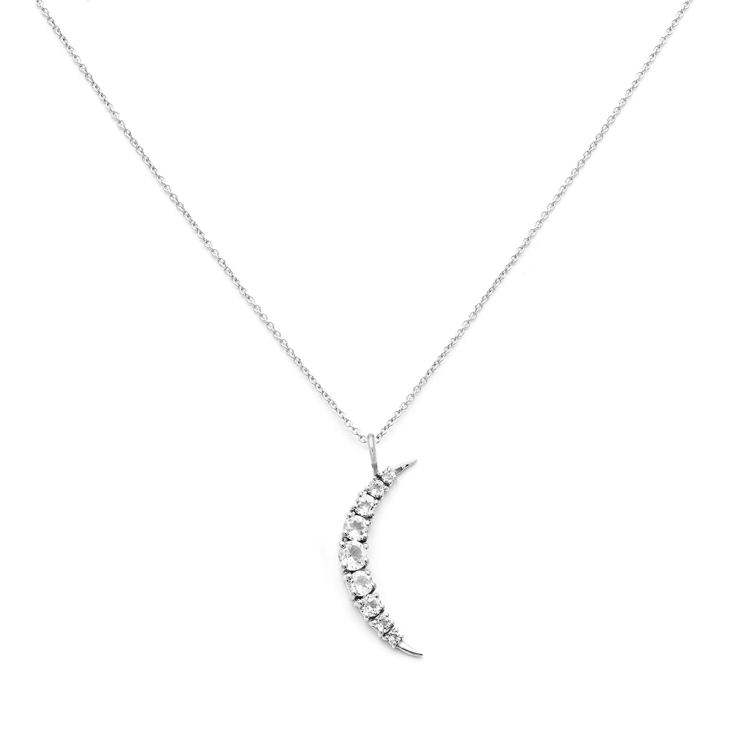 Lunar Necklace | White Topaz