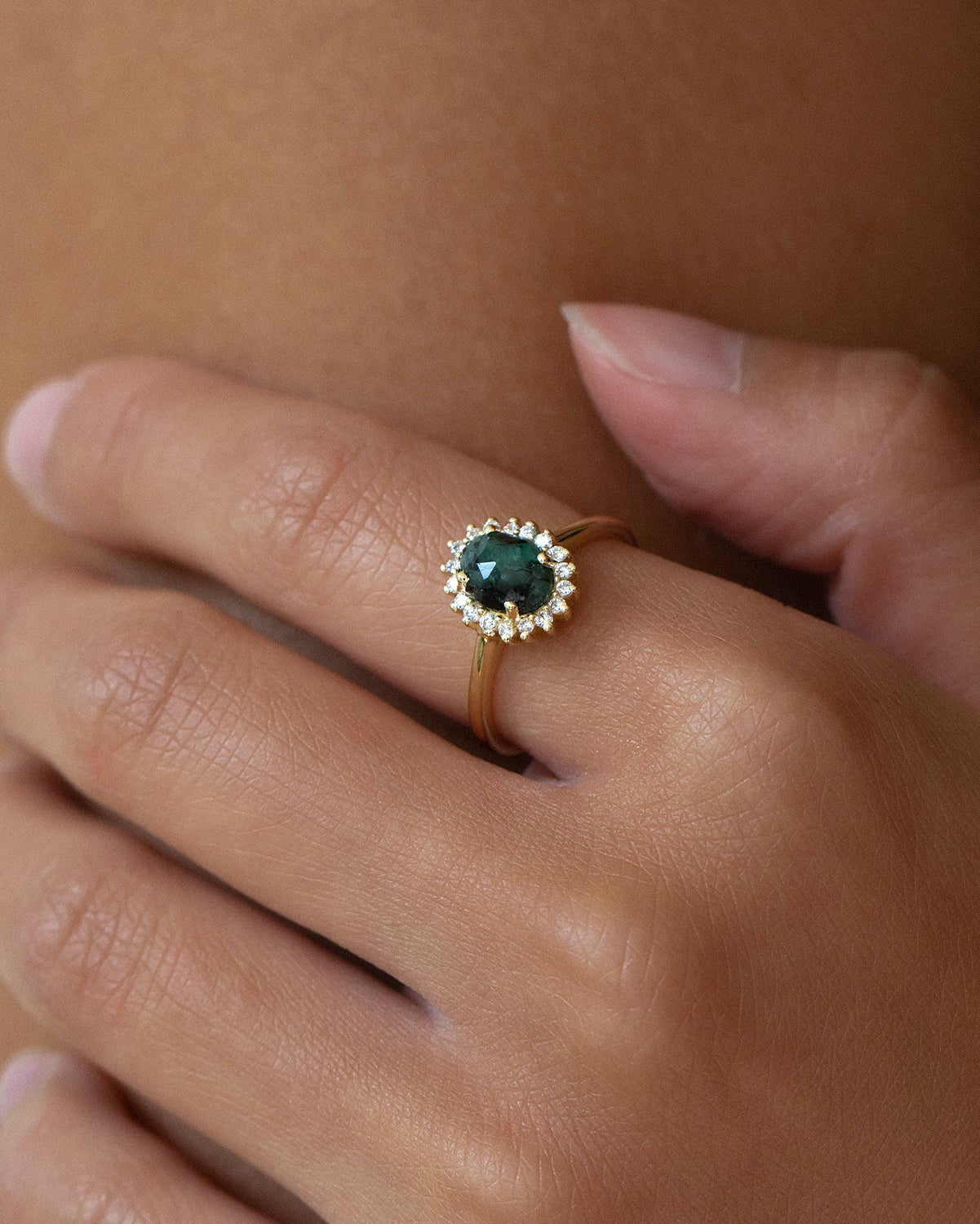 Mini Antiquity Emerald Ring