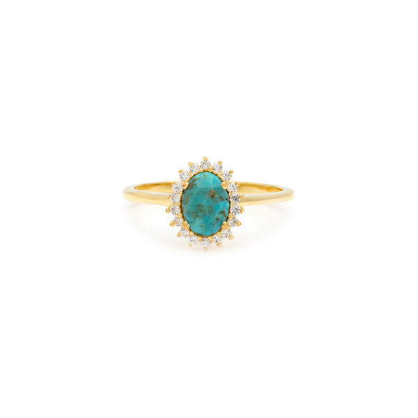 Mini Antiquity Ring | Turquoise