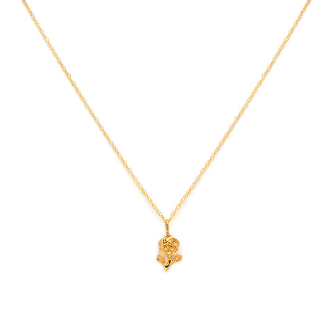 Rose Necklace | Gold