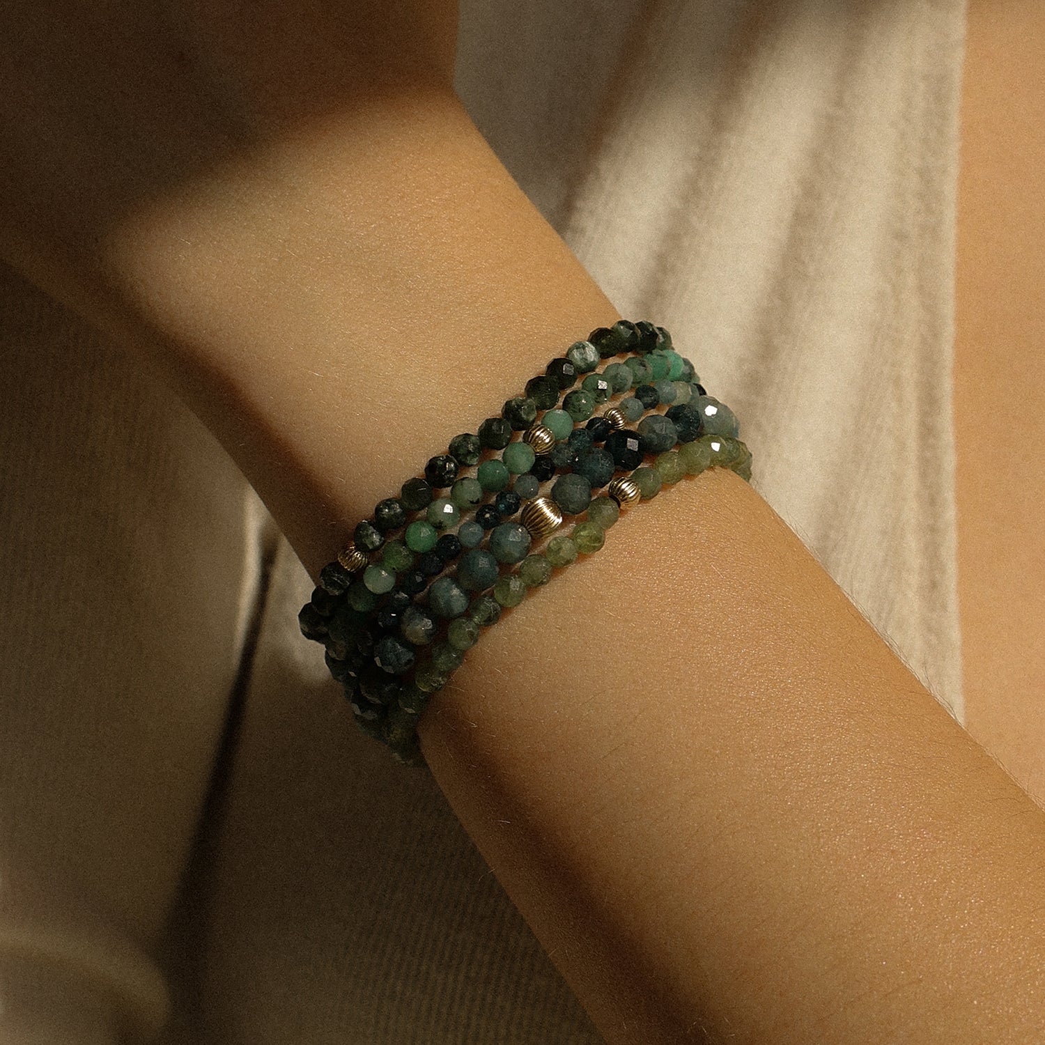 Emerald Social Mini Bracelet