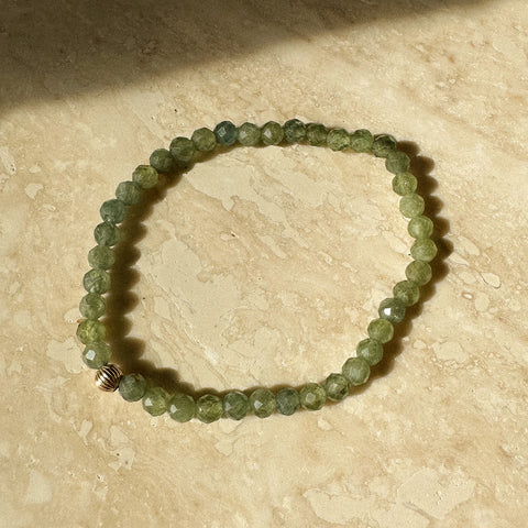 Social Mini Bracelet | Green Apatite