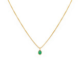 Sofia Slice Necklace | Emerald
