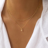 Tiny Horseshoe Necklace | Gold