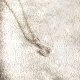 Tiny Horseshoe Necklace | Silver