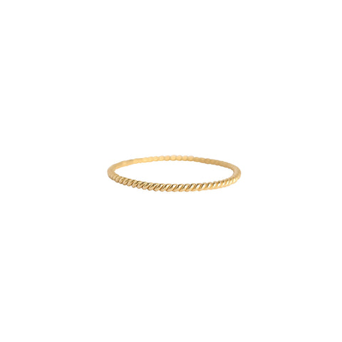 Twist Band Ring | Gold