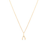 Wishbone Necklace | Gold